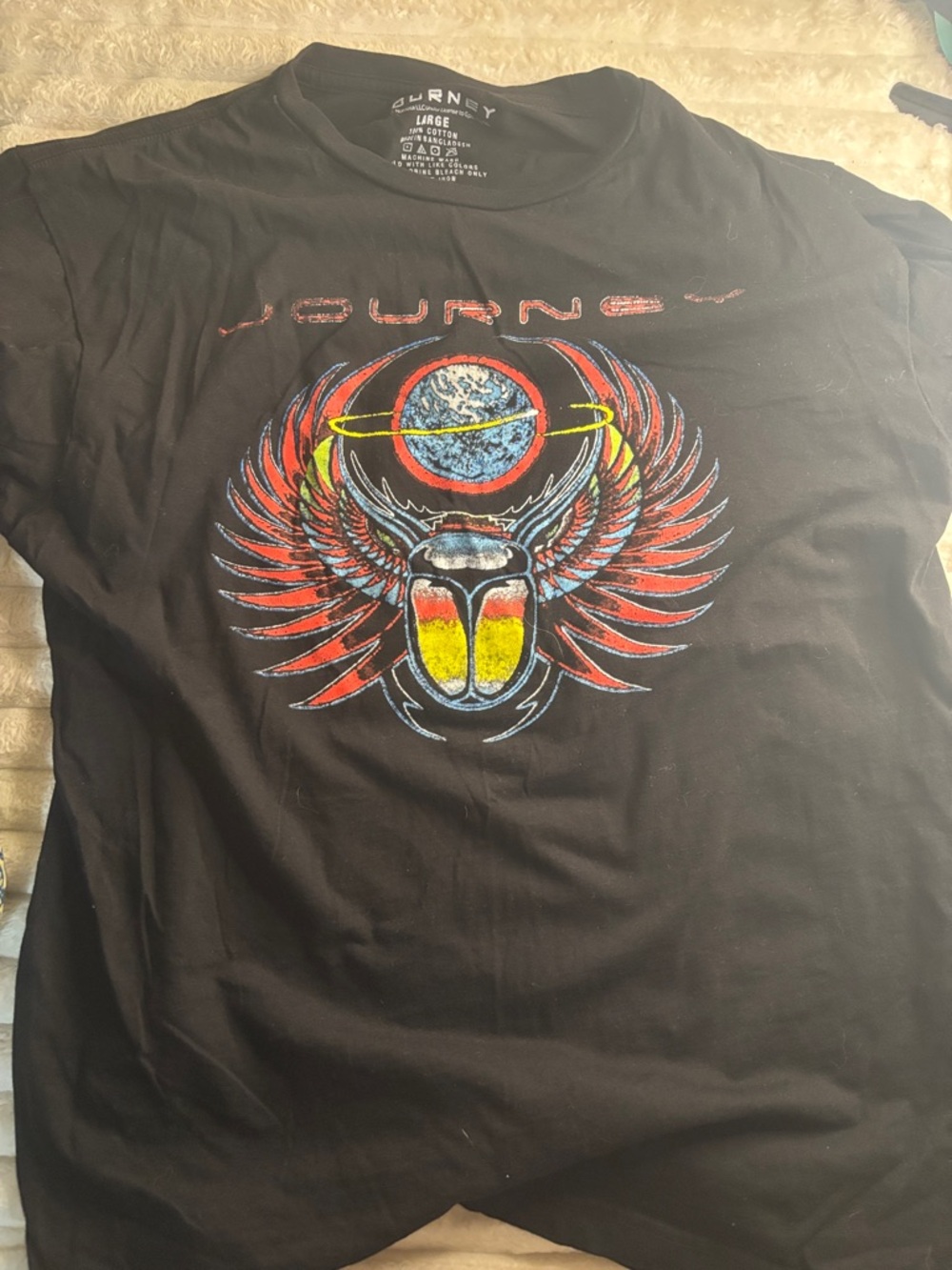 Journey Black Scarab Graphic Short-Sleeve Tee